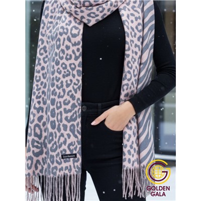 Палантин теплый кашемировый с двусторонним принтом Арт 2322/9