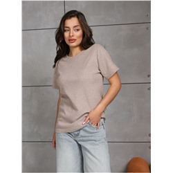 Футболка "Вязаная" Кофе меланж