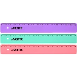 Линейка 16см пластик "deVENTE. Pastel" цвета пастельные ассорти 5091031/30/Китай