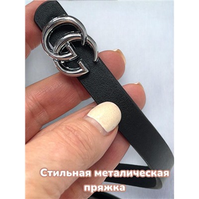 Ремень женский для одежды Р16/3 черный