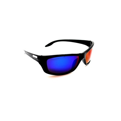 Мужские поляризационные - POLARIZED 3001 черный синий сиреневый