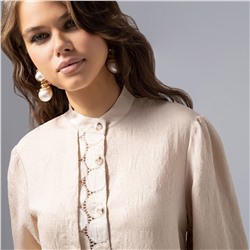 Рубашка вискозная, Кружевной повод (пульс сердца)