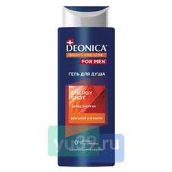 Гель для душа DEONICA FOR MEN Energy Shot 250 мл