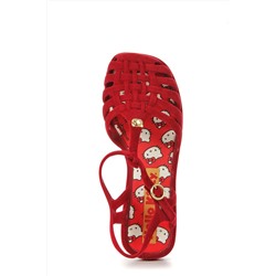 Сандалии HELLO KITTY (20965-51882/RED FLOCKED)