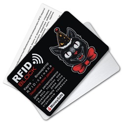 RF024 Защитная RFID-карта Кот, металл