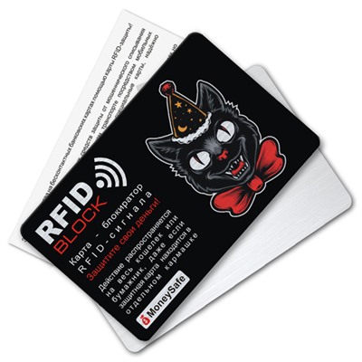 RF024 Защитная RFID-карта Кот, металл