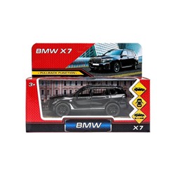Машина металл BMW x7 12 см, двери, багажник, инерция 384250