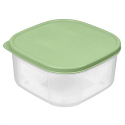 Контейнер для продуктов "Verona" квадратный 0,42 л с гибкой крышкой (зеленый) 222134118/08
