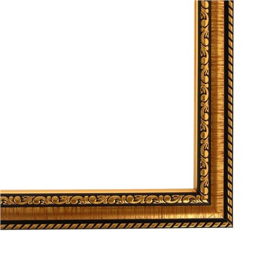 Рама для картин (зеркал) 30×40×2.8 см, пластиковая, Calligrata 6448, золотой