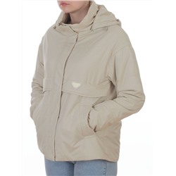 7060 BEIGE  Куртка демисезонная женская (100 гр. холлофайбер)