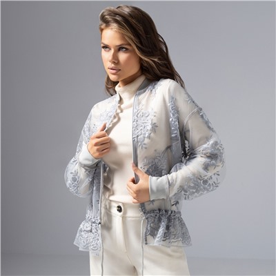 Бомбер с вышивкой, Роскошное решение (new)