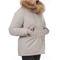 7350 BEIGE Куртка зимняя женская (200 гр. холлофайбер)