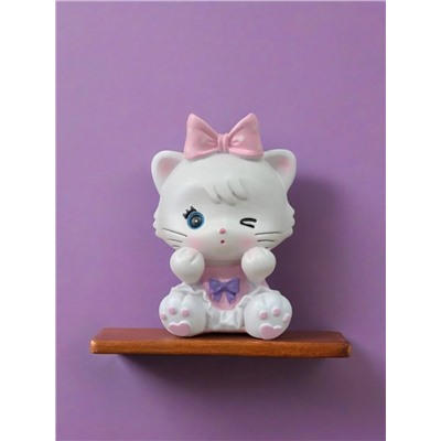 Копилка «Milly Cat», pink (18 см), пластик