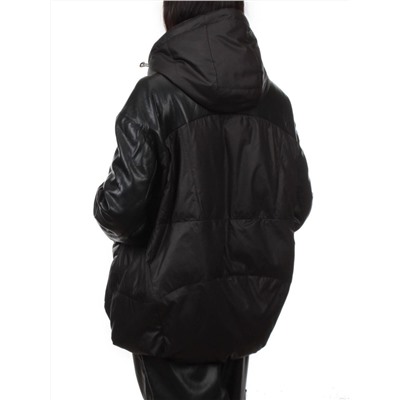 H24-210 BLACK Куртка демисезонная женская (100 гр. холлофайбер)