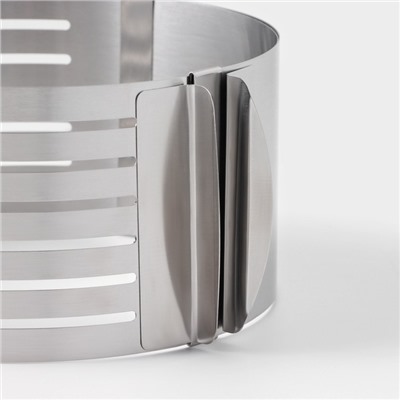 Форма для выкладки и выпечки с регулировкой размера Доляна, d=16-20 см, серебристая