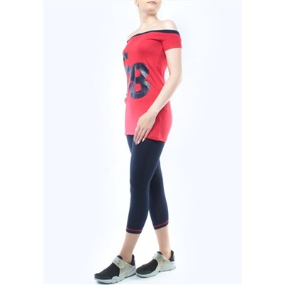 1202 RED/DK. BLUE Спортивный костюм для фитнеса женский (90% вискоза, 10% лайкра)