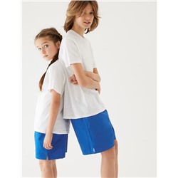 Unisex Pure Cotton Sports Shorts (2-16 Yrs)