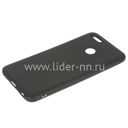 Задняя панель для Xiaomi  Redmi 5X Силикон матовый (черная) Brauffen