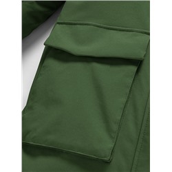 Парка зимняя подростковая для девочки темно-зеленого цвета 9344TZ