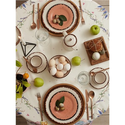 Скатерть Этель Spring easter d=149 см +/-3 см, 100% хлопок, саржа 190 г/м²