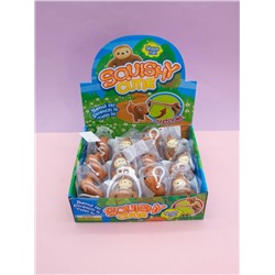 Брелок мялка - антистресс «Pretty aminals», шоубокс 12 шт.
