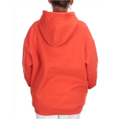 KD720 ORANGE Худи женское с принтом на флисе