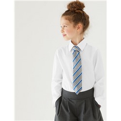 3pk Girls' Easy Iron School Shirts (2-16 Yrs)