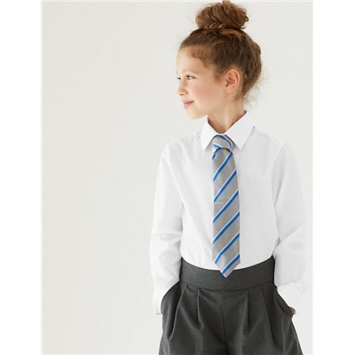 3pk Girls' Easy Iron School Shirts (2-16 Yrs)