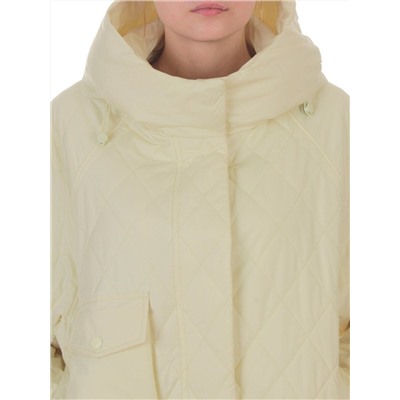 9606 YELLOW Куртка стеганная демисезонная женская (100 гр. холлофайбер)