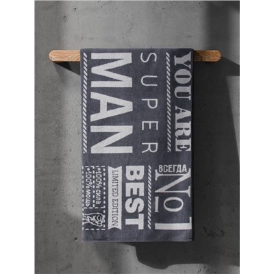 Полотенце махровое Этель Super man 50×90 см, 100% хлопок, 420 г/м²