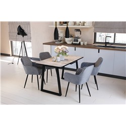 Стол раздвижной SHT-T40/130-160
                        дуб аляска / черный