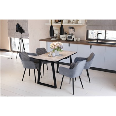 Стол раздвижной SHT-T40/130-160
                        дуб аляска / черный