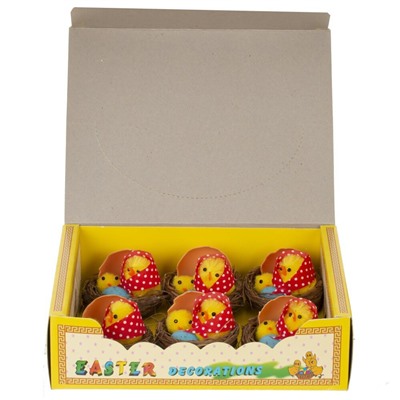 GAEM Набор из 6-ти изделий декоративных "Гнездо пасхальное" (4,5*3,5), L18 W14 H5,5 см