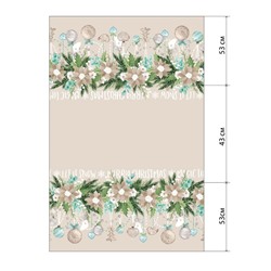 Скатерть новогодняя «Этель» Beautiful Сhristmas 149×180 см с ГМВО, 100% хлопок, 190 г/м²