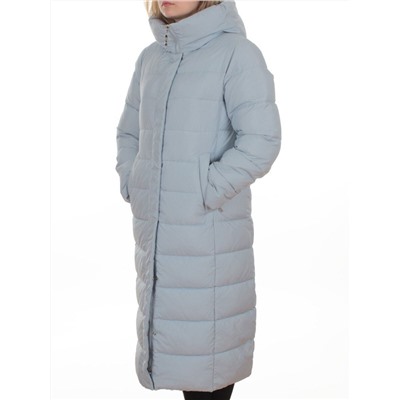 2037 LT. BLUE Пальто зимнее женское (200 гр. холлофайбер)