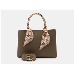 Коричневая кожаная женская сумка из натуральной кожи «WK009 Light Brown»