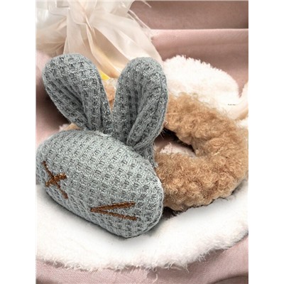 Резинка для волос меховая "Зайка" РД6 4 шт