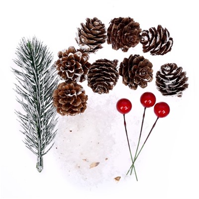 Новогодний декор «Морозные шишки», набор