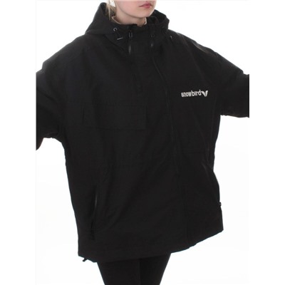 3103 BLACK Куртка демисезонная женская (100 гр. холлофайбер)