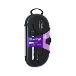 Готовальня Berlingo "Expert", 6 предметов, циркуль 135мм, пластиковый футляр