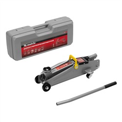 Домкрат гидравлический подкатной, 2 т, высота подъема 135-385 мм, в пластиковый кейсе Matrix