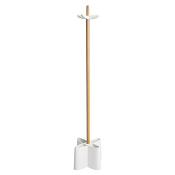 Вешалка напольная Oulof, 158 см, бук/белая