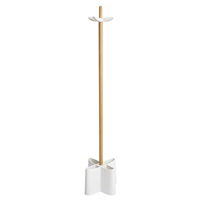 Вешалка напольная Oulof, 158 см, бук/белая