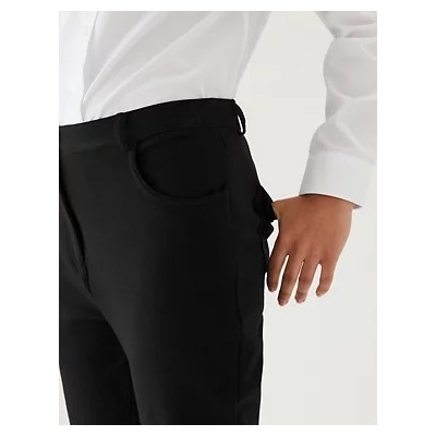 Girls' Skinny Leg Regular Fit School Trousers (2-18 Yrs)