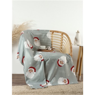 Плед флисовый новогодний «Этель. Дед Мороз», 100×150 см, флис, пл.160 г/м²