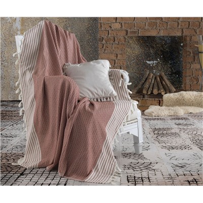 Накидка на Диван 170x220 см. 100% Хлопок Keten Etnik Kiremit