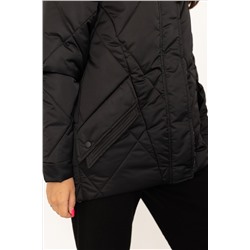 Куртка женская демисезонная 24680 (черный/латте)