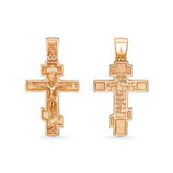 Крест из серебра литье золоченое