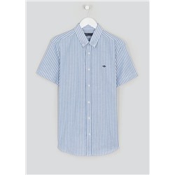 Short Sleeve Bengal Stripe Oxford Shirt