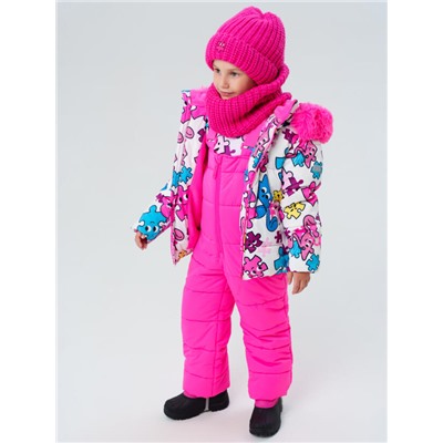 Комплект для девочки: шапка, снуд